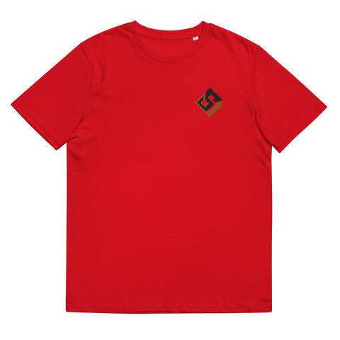 Unisex-T-Shirt aus Biobaumwolle mit Stick